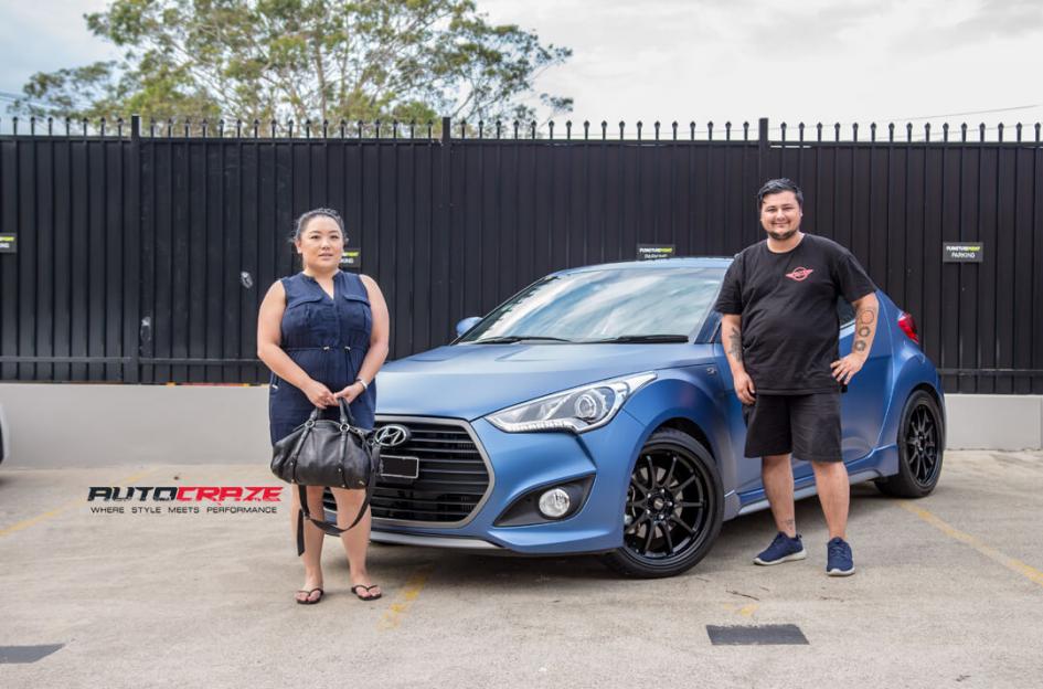 HYUNDAI VELOSTER ROTATE MATTE BLACK 